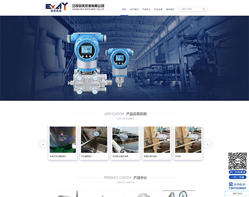 江苏安仪仪表网站制作案例