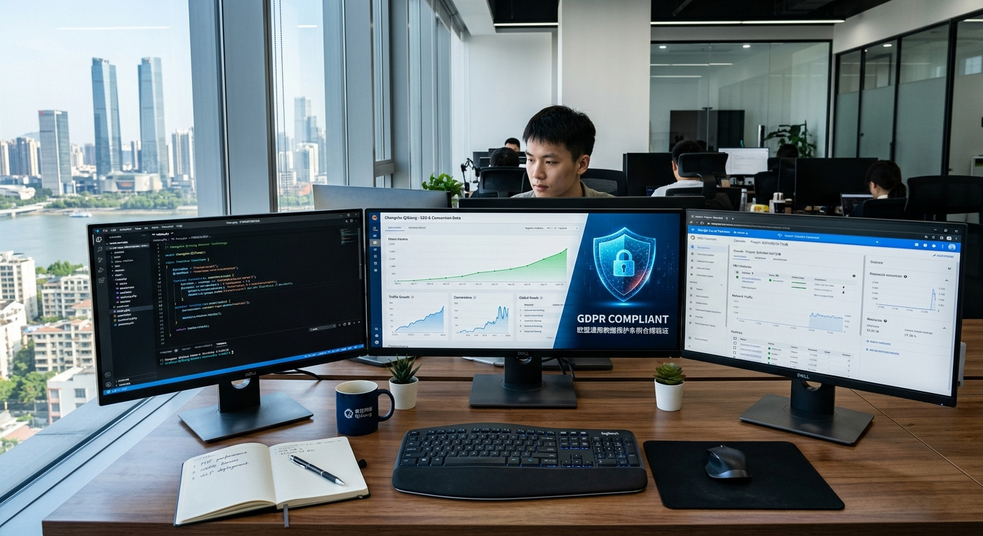 长沙外贸网站建设-奇想网络科技提供的 GDPR 合规独立站开发与 Google SEO 优化服务